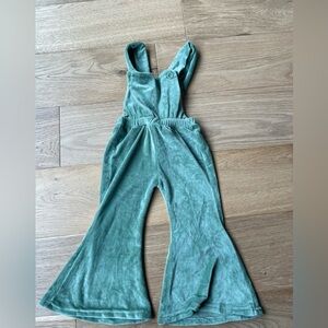 Baileys Blossom green velvet flare jumper 2t